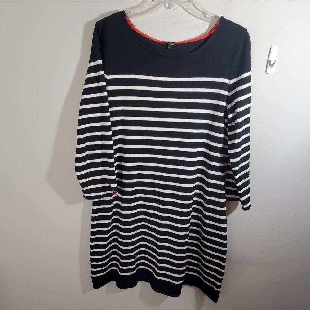 Talbots striped long sleeve‎ sweater dress large